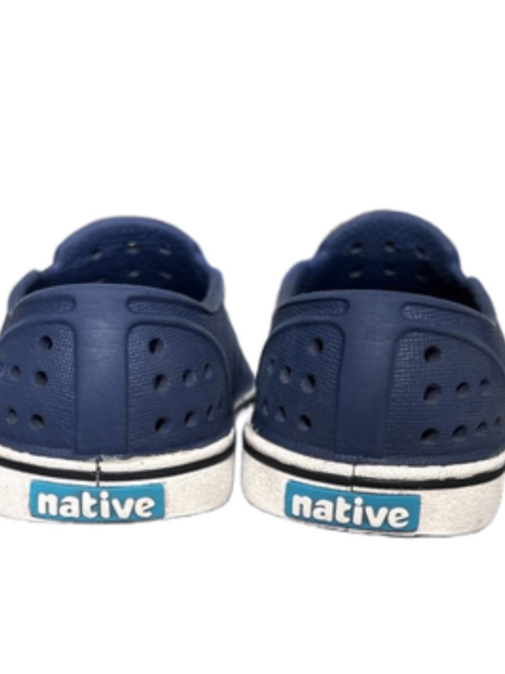 Native Shoes Miles Slip-On Sneaker Kids C7 Unisex, Navy/White | Washed & Ready - Picture 3 of 4